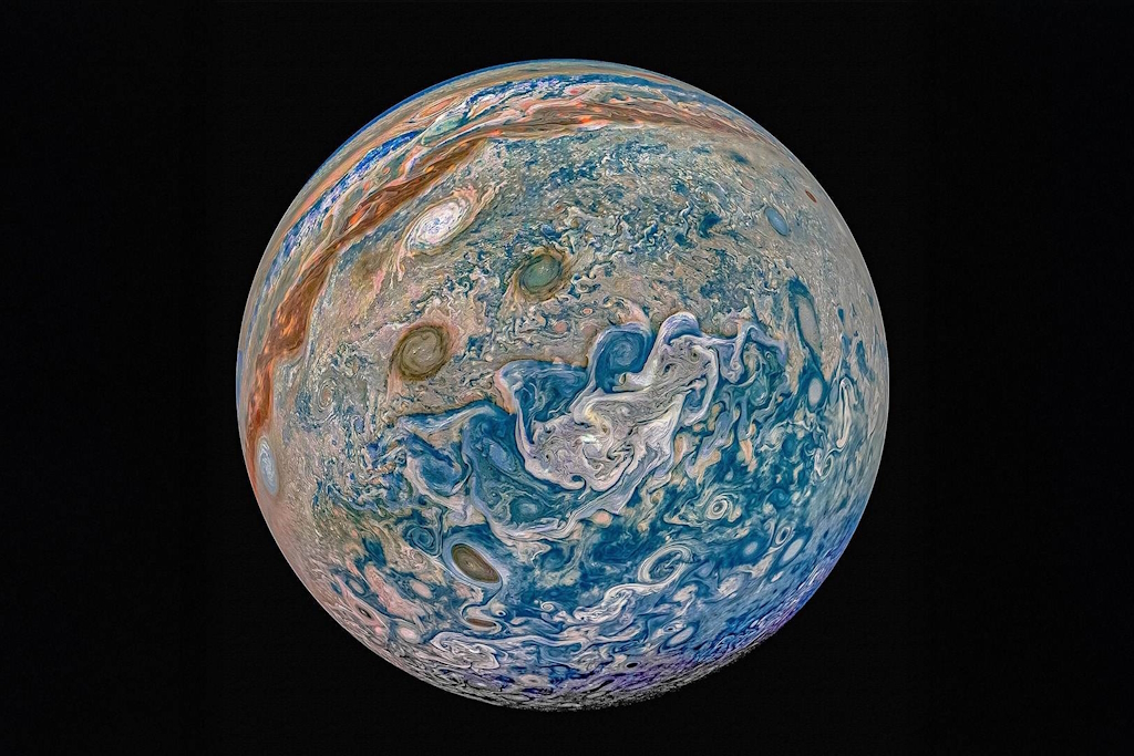 Giove come un’opera d’arte cosmica